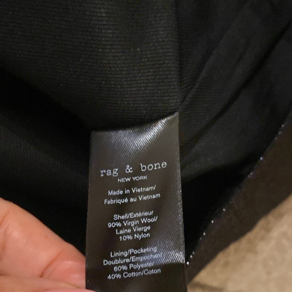 Rag & Bone Black Blazer with Metallic Sheen size 6 - Picture 11 of 11
